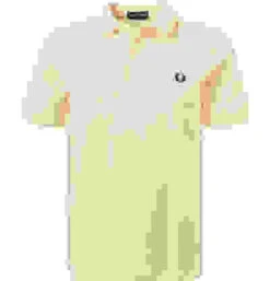 Fred Perry Polo-Shirt, Baumwoll-Piqué, Creme -Maenner Mode Haus  415097 norm 1