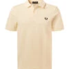 Fred Perry Polo-Shirt, Baumwoll-Piqué, Creme -Maenner Mode Haus  415097 norm