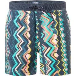 Billabong Boardshorts, Mikrofaser, Blau-gelb Gemustert