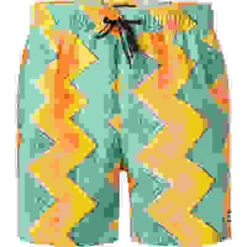 Billabong Boardshorts, Mikrofaser, Gold-mint Gemustert -Maenner Mode Haus  415177 norm 1