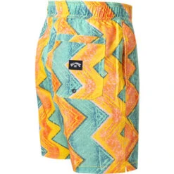 Billabong Boardshorts, Mikrofaser, Gold-mint Gemustert -Maenner Mode Haus  415177 norm3