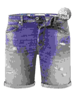 Replay Jeansshorts, Big&Tall, Baumwolle T400® 12oz, Mittelblau -Maenner Mode Haus  415201 norm 1