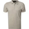 Marc O'Polo Polo-Shirt, Regular Fit, Bio Baumwoll-Jersey, Hellgrau Meliert