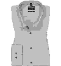 OLYMP Hemd, Super Slim Fit, Baumwoll-Stretch, Taupe Meliert -Maenner Mode Haus  415264 norm 1