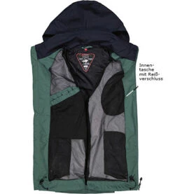 Maier Sports Funktionsjacke, Mikrofaser Wasserdicht, Navy-grün -Maenner Mode Haus  415378 norm3