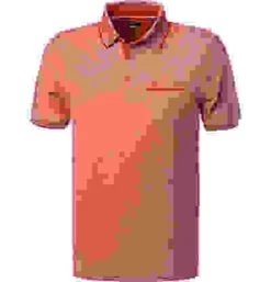 Daniel Hechter Polo-Shirt, Baumwoll-Piqué, Rot Meliert -Maenner Mode Haus  415401 norm 1