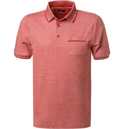 Daniel Hechter Polo-Shirt, Baumwoll-Piqué, Rot Meliert