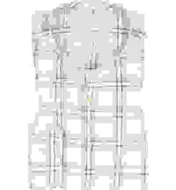 OLYMP Hemd, Body Fit, Leinen-Baumwolle, Weiß-bleu Kariert -Maenner Mode Haus  415432 norm 1