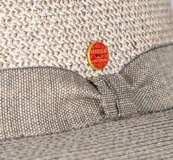 Strohhut, Material-Mix, Ecru-grau Gemustert -Maenner Mode Haus  415454 norm2