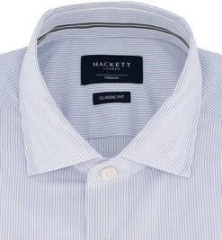 Hackett Hemd, Classic Fit, Baumwolle, Hellblau Gestreift -Maenner Mode Haus  415566 norm2