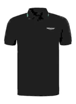 Hackett Polo-Shirt, ASTON MARTIN, Baumwoll-Piqué, Navy -Maenner Mode Haus  415781 norm 1