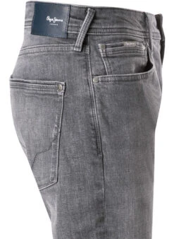 Pepe Jeans Jeans Stanley, Taper Fit, Baumwoll-Stretch, Grau -Maenner Mode Haus  415880 norm3