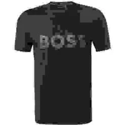 Boss Green T-Shirt, Slim Fit, Mikrofaser Schnelltrocknend, Dunkelblau -Maenner Mode Haus  415984 norm 1