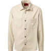 Hugo Overshirt, Baumwolle, Creme