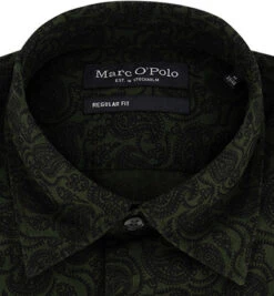 Marc O'Polo Hemd, Regular Fit, Bio Baumwolle, Dunkelgrün-schwarz Gemustert 7 Marc O'Polo Hemd, Regular Fit, Bio Baumwolle, Dunkelgrün-schwarz Gemustert -Maenner Mode Haus 416098 norm2