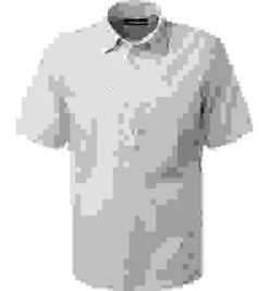 Marc O'Polo Kurzarmhemd, Regular Fit, Bio Baumwolle, Weiß Gemustert -Maenner Mode Haus  416101 norm 1