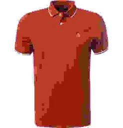 Marc O'Polo Polo-Shirt, Regular Fit, Bio Baumwolle, Rot -Maenner Mode Haus  416104 norm 1