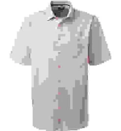 OLYMP Kurzarmhemd, Comfort Fit, Baumwolle, Rosé Meliert -Maenner Mode Haus  416176 norm 1