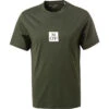 Marc O'Polo T-Shirt, Regular Fit, Bio Baumwolle, Dunkeloliv -Maenner Mode Haus  416180 norm