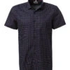 OLYMP Kurzarmhemd, Body Fit, Baumwoll-Stretch, Navy-rot Gemustert 1 OLYMP Kurzarmhemd, Body Fit, Baumwoll-Stretch, Navy-rot Gemustert -Maenner Mode Haus 416218 norm