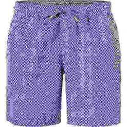 Hackett Badeshorts, Mikrofaser, Nave-weiß Gemustert -Maenner Mode Haus  416259 norm 1