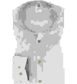 Pure Hemd, Slim Fit, Baumwoll-Stretch, Hellgrün Gemustert -Maenner Mode Haus  416272 norm 1