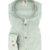 Pure Hemd, Slim Fit, Baumwoll-Stretch, Hellgrün Gemustert -Maenner Mode Haus  416272 norm