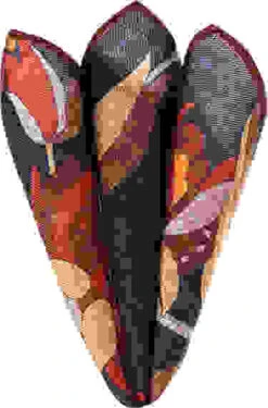 Einstecktuch, Wolle, Blau-rot Gemustert -Maenner Mode Haus  416315 norm 1