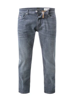 BOSS ORANGE Jeans Delaware, Slim Fit, Baumwolle T400®, Mittelblau
