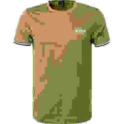 Boss Green T-Shirt, Slim Fit, Mikrofaser, Beige -Maenner Mode Haus  416572 norm 1