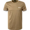 Boss Green T-Shirt, Slim Fit, Mikrofaser, Beige