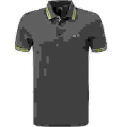 Boss Green Polo-Shirt, Regular Fit, Baumwoll-Piqué, Grau -Maenner Mode Haus  416573 norm 1