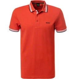 Boss Green Polo-Shirt, Regular Fit, Baumwoll-Piqué, Orange