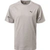Puma T-Shirt, Relaxed Fit, Baumwolle, Grau
