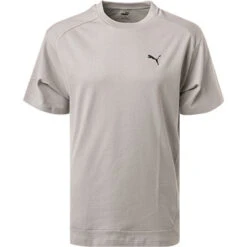 Puma T-Shirt, Relaxed Fit, Baumwolle, Grau