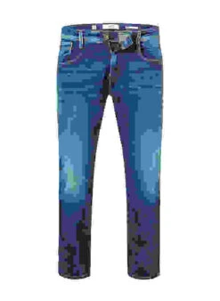 Replay Jeans Anbass, Slim Fit, Baumwolle T400® 12oz, Dunkelblau -Maenner Mode Haus  416754 norm 1