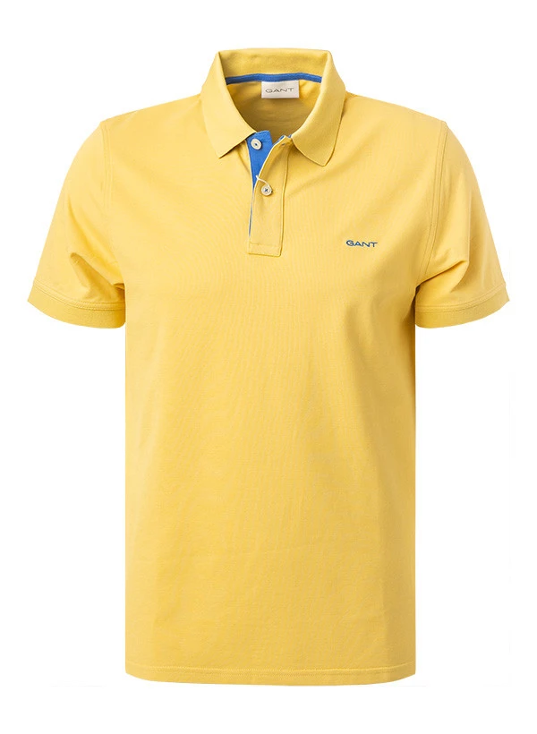 Gant Polo-Shirt, Baumwoll-Piqué, Gelb 2 Gant Polo-Shirt, Baumwoll-Piqué, Gelb