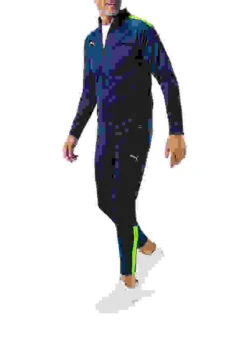 Puma Trainingsanzug, Slim Fit, Mikrofaser, Blau -Maenner Mode Haus  416891 norm 1