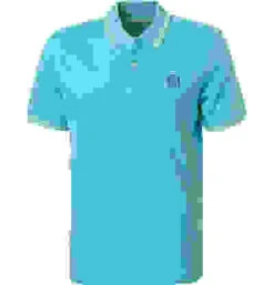 Bugatti Polo-Shirt, Baumwoll-Piqué, Türkis -Maenner Mode Haus  416985 norm 1