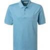 Bugatti Polo-Shirt, Baumwoll-Jersey Atmungsaktiv, Himmelblau -Maenner Mode Haus  416991 norm