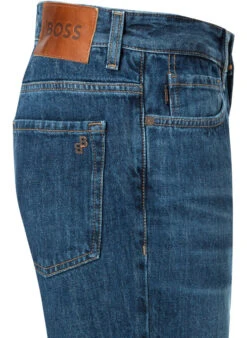 BOSS ORANGE Jeans Maine, Regular Fit, Baumwoll-Stretch, Mittelblau -Maenner Mode Haus  417011 norm3