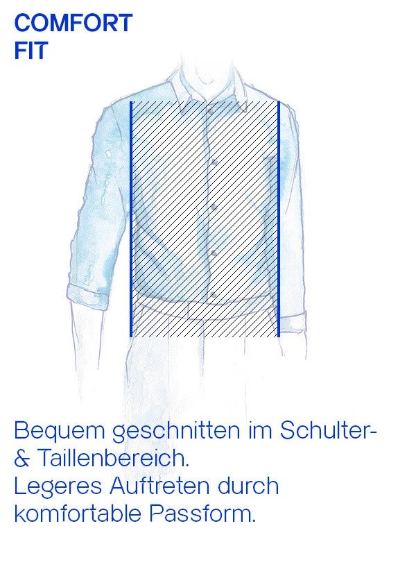 Hemd, Relaxed Fit, Baumwolle, Weiß 5 Hemd, Relaxed Fit, Baumwolle, Weiß – Bild 3