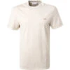 Lacoste T-Shirt, Regular Fit, Baumwolle, Beige -Maenner Mode Haus  417110 norm
