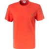Lacoste T-Shirt, Regular Fit, Baumwolle, Orangerot -Maenner Mode Haus  417112 norm