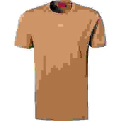 Hugo T-Shirt, Baumwolle, Hellbraun -Maenner Mode Haus  417260 norm 1