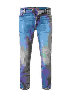 Hugo Jeans, Tapered Fit, Baumwolle T400®, Mittelblau -Maenner Mode Haus  417266 norm 1