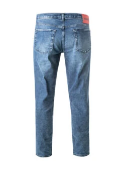 Hugo Jeans, Tapered Fit, Baumwolle T400®, Mittelblau -Maenner Mode Haus  417266 norm2