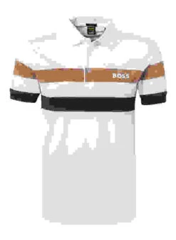 Boss Green Polo-Shirt, Slim Fit, Mikrofaser, Weiß 7 Boss Green Polo-Shirt, Slim Fit, Mikrofaser, Weiß -Maenner Mode Haus 417277 norm 1