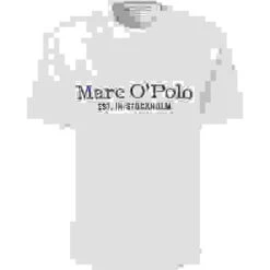 Marc O'Polo T-Shirt, Relaxed Fit, Bio Baumwolle, Wollweiß -Maenner Mode Haus  417447 norm 1