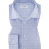 ETON Hemd, Slim Fit, Baumwolle, Hellblau Kariert